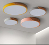Moderna superficie montata camera da letto soggiorno illuminazione domestica rotonda rosa plafoniera nera, lampada da soffitto a led, plafoniera a led