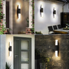 Lampada da parete a led in alluminio per esterni IP65 impermeabile Up Down applique da parete per illuminazione del corridoio del comodino della camera da letto delle scale di casa regolabile