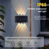  applique solare su e giù per esterni decorazione giardino cortile casa applique da parete impermeabile luminosa per esterni