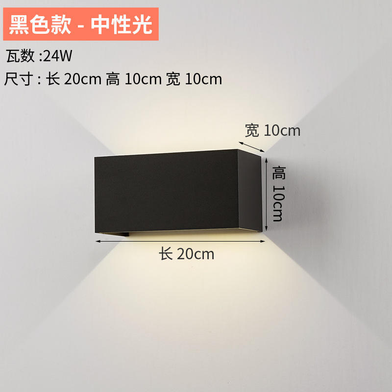 lampada da parete per esterni per esterni quadrata esterna impermeabile ip65 decorativa all'ingrosso montata su superficie
