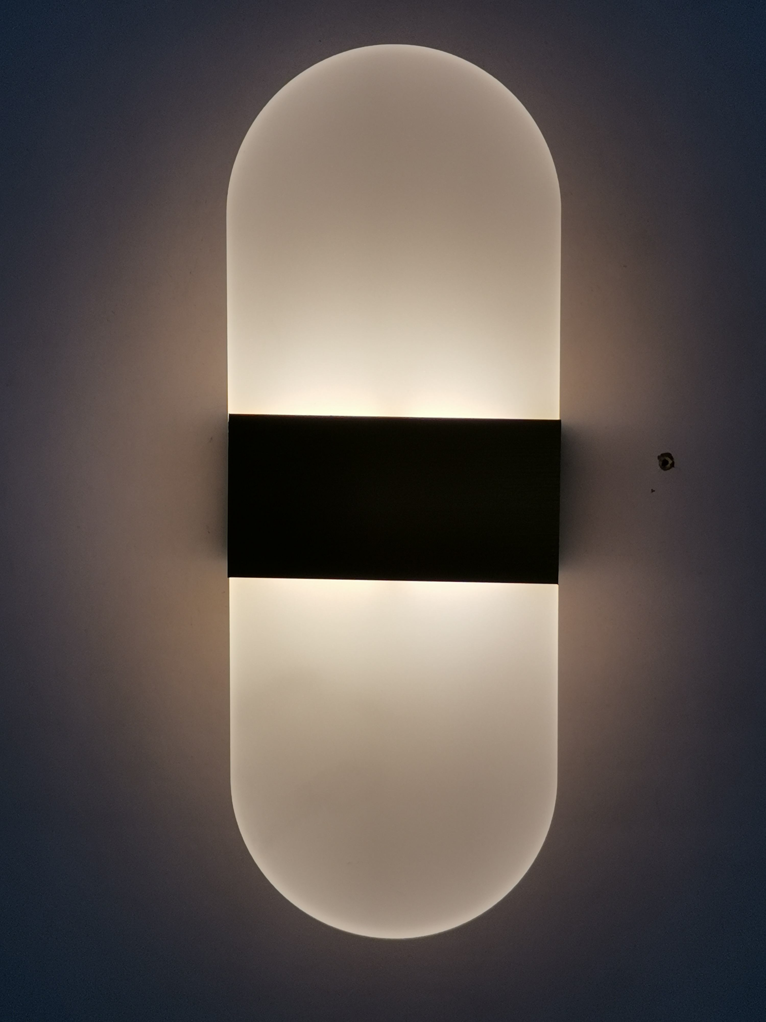 Lampada da parete ovale da 6W Lampada da parete in acrilico Lampada da parete rettangolare Applique da parete a LED AC85-265V Luci rotonde in alluminio per interni Lampada da parete per soggiorno Camera da letto Illuminazione ristorante dell'hotel