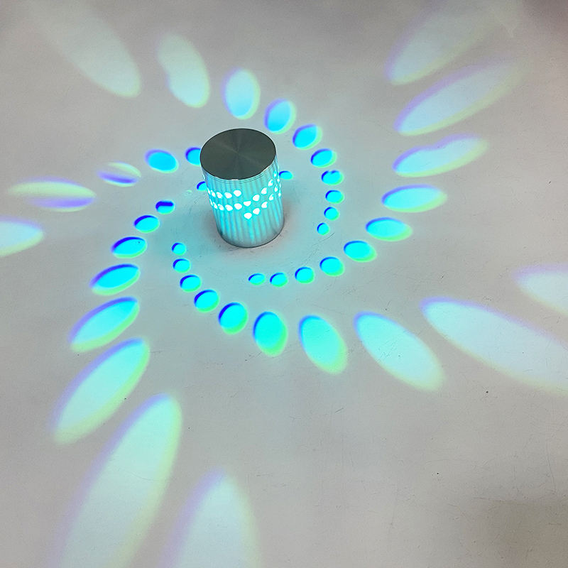 Lampada da parete a LED a fiore RGB Lampada da parete a proiezione remota a parete Apparecchio da parete colorato per bar per feste Lobby KTV Decorazione domestica