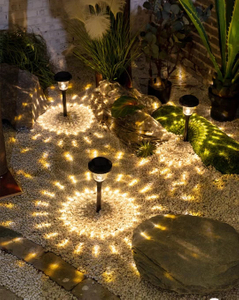 Lampada da prato solare in vetro luce giardino paesaggio decorazione inserita percorso lampada monocristallino polisilicio batteria 1000MA