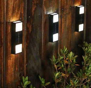 Outdoor Super Bright Ip65 Impermeabile Domestico Giardino Decorazione Illuminazione Up Down 6 Led Lampada da parete solare
