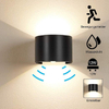 Sensore di movimento 12W LED Applique da parete Impermeabile IP65 Portico Giardino Lampada da parete su e giù Lampada da parete impermeabile semicircolare