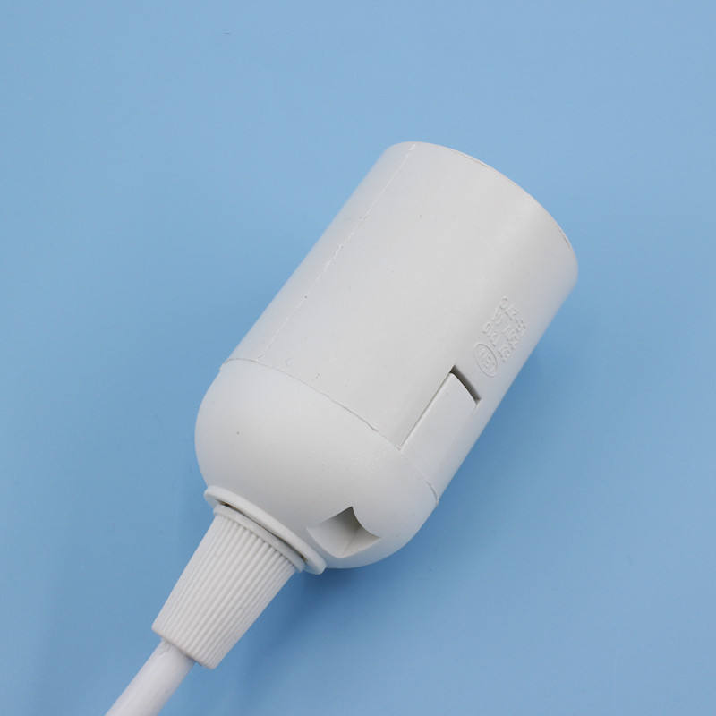Cavo portalampada E27 Base Portalampada Lampada a sospensione Tessuto Metallo Personalizzato PVC Stile interruttore Spina cavo Dimmer in plastica Vite ZHE