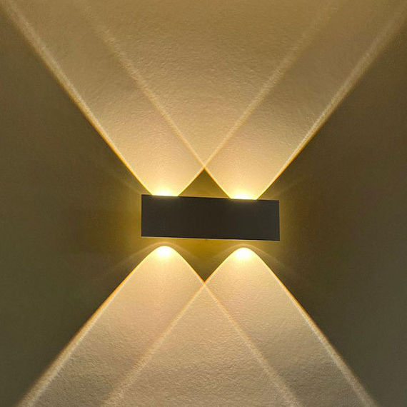 Moderna lampada da parete a LED per interni Lampada da comodino Soggiorno Illuminazione domestica Corridoio Corridoio Decorazione Luce in alluminio AC85-265V