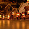 LED Decorazione natalizia Luce Decorazione per la stanza di Capodanno Ghirlanda Ornamenti per le vacanze Decorazione da giardino per esterni Lampada per corde Luci di Babbo Natale