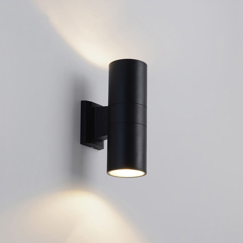6W 12W Outdoor Home Decor impermeabile 220V COB Lampada da parete a LED Lampada da parete a doppia testa per illuminazione di percorsi stradali per portici interni