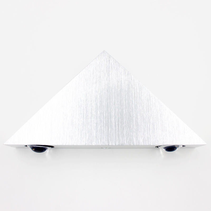 Lampada da parete a led a nastro Triangle 3W per illuminazione interna AC85-265V Apparecchio di illuminazione in alluminio senza sfarfallio Telecomando Applique da parete