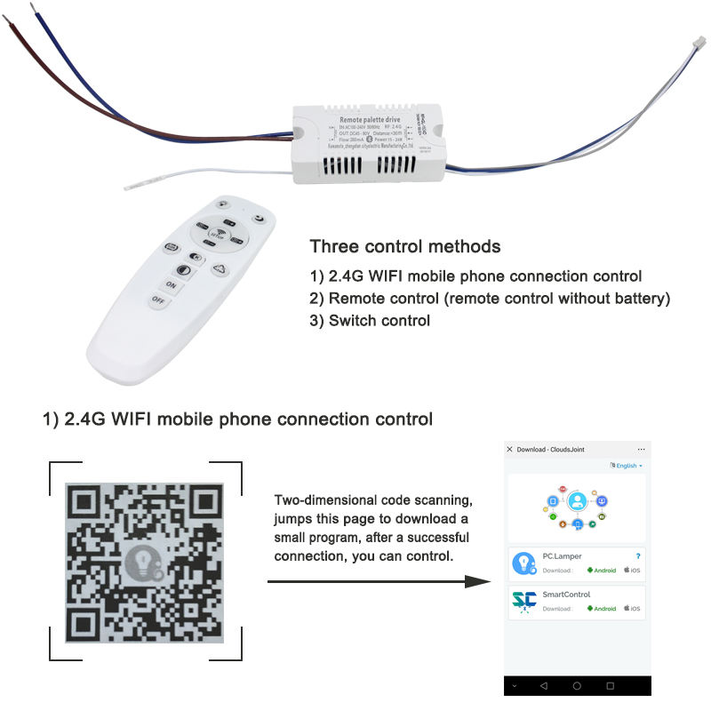 Superficie della sorgente luminosa sostitutiva Smart 2.4G per il soffitto del lampadario a soffitto con telecomando