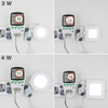 Faretto da incasso a pannello a LED ultra sottile vero pieno watt 3W 4W 6W 9W 12W 15W 18W 24W Faretto da incasso a soffitto a LED rotondo / quadrato