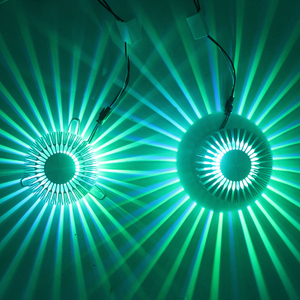 Plafoniera a LED 3W forma rotonda zucca AC85 ~ 265V Lampada da parete moderna per interni da bagno in alluminio RGB di alta qualità incorporata 220V