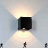 12W sensore di movimento LED applique da parete per esterni IP65 impermeabile portico lampada da parete da giardino illuminazione decorativa