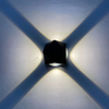 Lampada da parete 12W COB Chips Lampada decorativa da esterno impermeabile ad alta luminosità