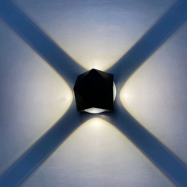 Lampada da parete 12W COB Chips Lampada decorativa da esterno impermeabile ad alta luminosità