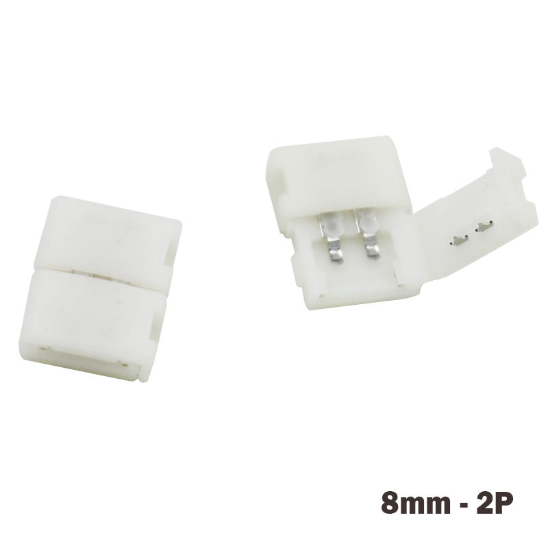 8mm2P/10mm 2P/10mm 4P Splitter Senza Saldatura Sinistra Rapida Senza Saldatura Connettore Angolo Adattatore 12 v 3528/5050 Striscia LED RGB