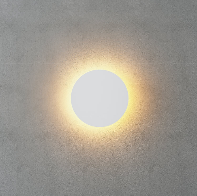 Moderna lampada da parete a LED a forma rotonda a luce LED e lampade da comodino per interni di alta qualità