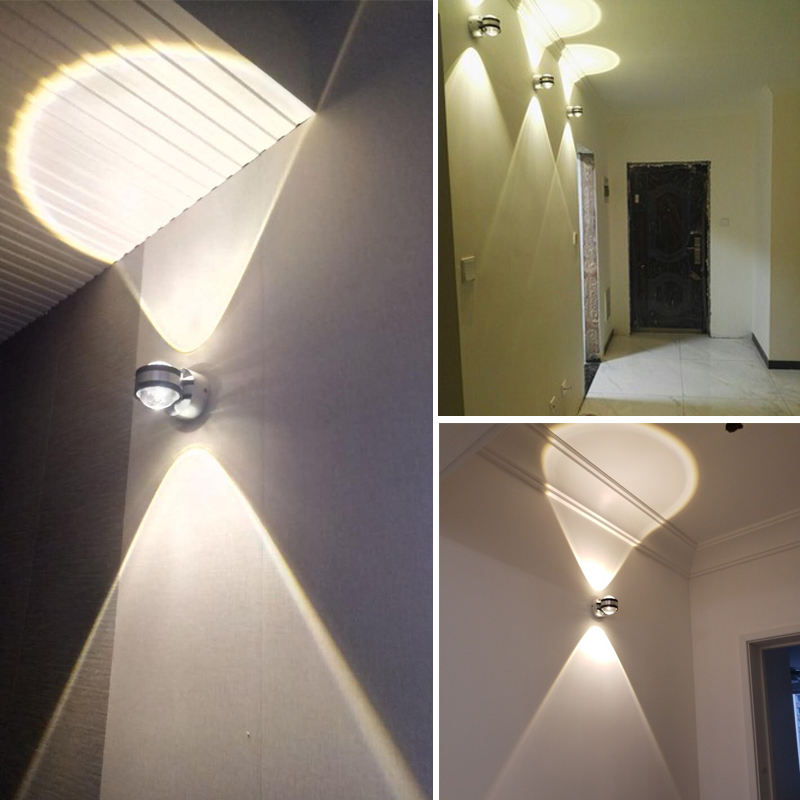 La nuova lampada da parete su e giù per interni ha portato la decorazione dell'hotel con applique da parete a led per interni OEM stage RGB club novità vogue