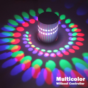 I più venduti 3W AC85 ~ 265V Lampada da parete per interni in alluminio Lampada da notte a LED RGB con controller Lampada da parete a LED moderna