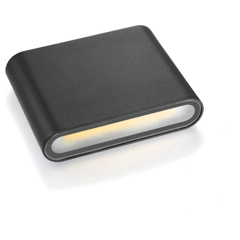Lampada da parete ben progettata quadrata 6W su e giù per esterni a led con illuminazione impermeabile a prezzo all'ingrosso di fabbrica