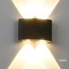 Lampada da parete per esterni a LED super luminosa da 4 W, impermeabile IP65, illuminazione per portico da giardino