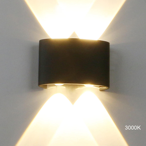 Lampada da parete per esterni a LED super luminosa da 4 W, impermeabile IP65, illuminazione per portico da giardino