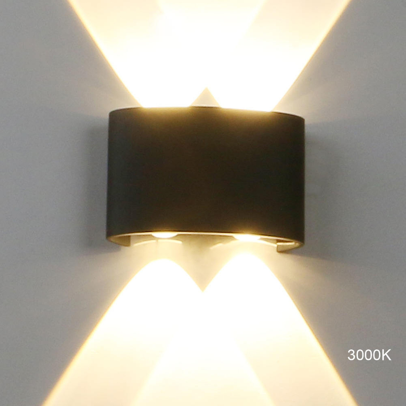 Lampada da parete per esterni a LED super luminosa da 4 W, impermeabile IP65, illuminazione per portico da giardino