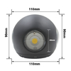 NUOVO arrivo Luci a sfera Luce da incasso per esterni Luci multicolori Lampade da parete per esterni Apparecchio LED Wandlamp Lampade da parete a LED
