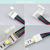 Connettore striscia LED 2 pin 8mm con connessione senza fili Non è necessario saldare / connettore per saldatura per striscia led 3528/5050