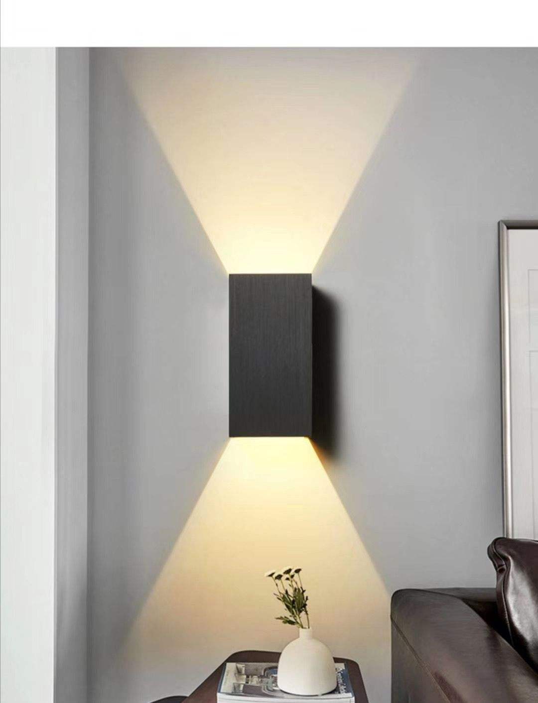 Applique da parete a LED da 12W per esterni Applique da parete a LED IP65 Plafoniera in metallo quadrato impermeabile Luci Apparecchio per illuminazione a parete esterna Cool