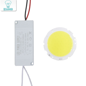 1 set 3W 5W 7W 10W 12W 15W 20W 25W 30W pannello chip led COB per lampada faretto a led + driver di alimentazione LED con guscio in plastica