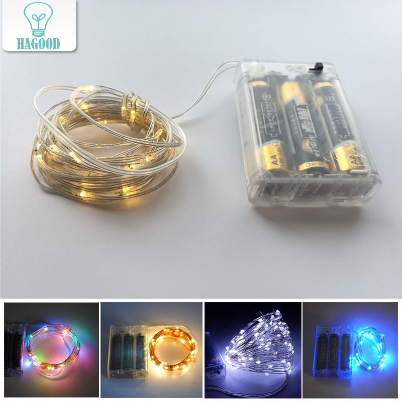 Ghirlanda LED da 2 m in filo di rame con lampada da fata per luci da esterno per feste in ghirlanda e decorazioni natalizie di Capodanno