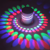 Lampada da parete con effetto luce da parete a LED con foro a spirale RGB con telecomando Lampada a bacchetta colorata per la decorazione della casa KTV della hall del bar per feste