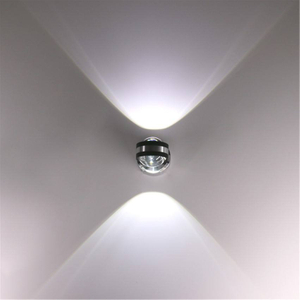 La fabbrica vende direttamente applique da parete a doppio cristallo da 6 W. Lampade decorative a led per la decorazione domestica, la migliore lampada per l'home office