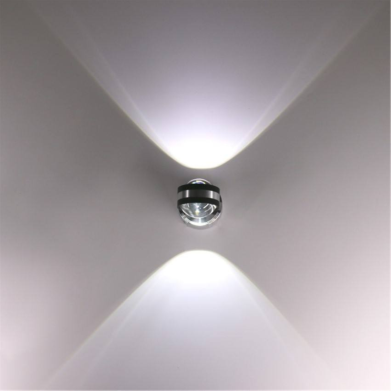 La fabbrica vende direttamente applique da parete a doppio cristallo da 6 W. Lampade decorative a led per la decorazione domestica, la migliore lampada per l'home office