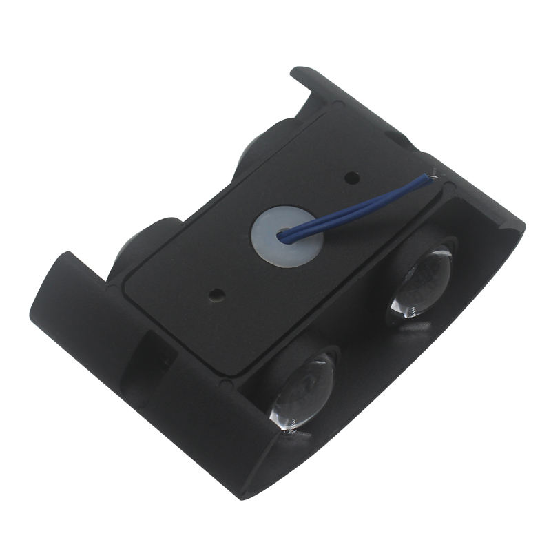 Lampada da parete a led ovale nera 4W Illuminazione esterna impermeabile per portico da giardino