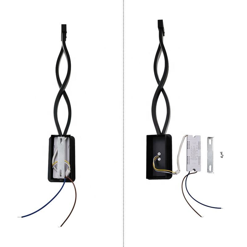 Lampada da parete a LED da 21W 2.4G Lampade da parete a regolazione continua con telecomando Scale Corridoio Lungo bianco caldo Tre temperature di colore
