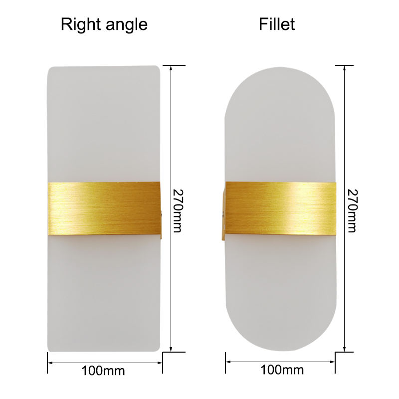 LED su e giù bacchetta luminosa camera da letto comodino applique da parete 29 cm balcone corridoio lampada da parete in acrilico in alluminio lampada da parete per corridoio