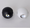 Lampada da parete rotonda impermeabile da 12W Lampada da parete per esterni illuminata su quattro lati Decorativa
