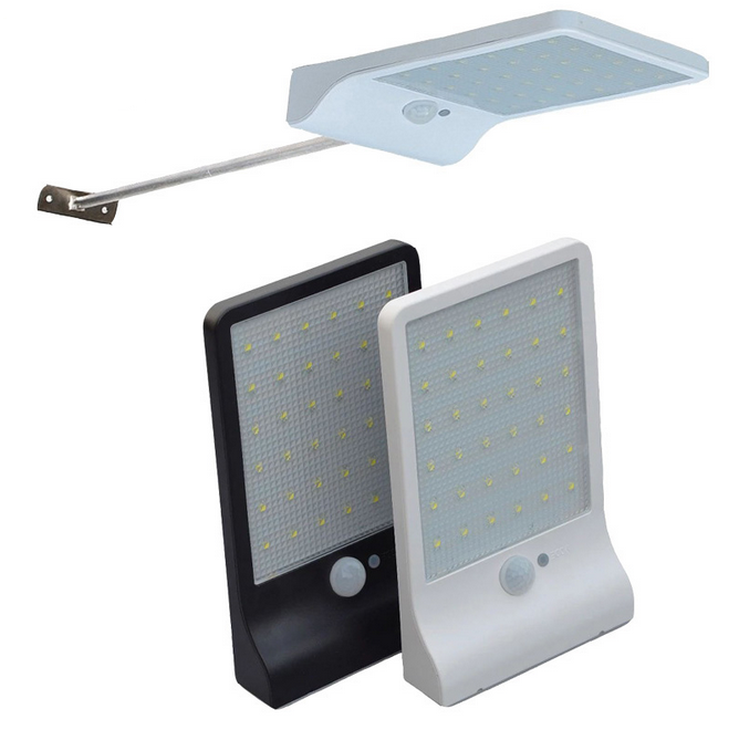 LED COB Luce solare Lampada da parete con sensore di movimento per esterni Lampada da giardino impermeabile Faretti Lampada di sicurezza stradale via di emergenza