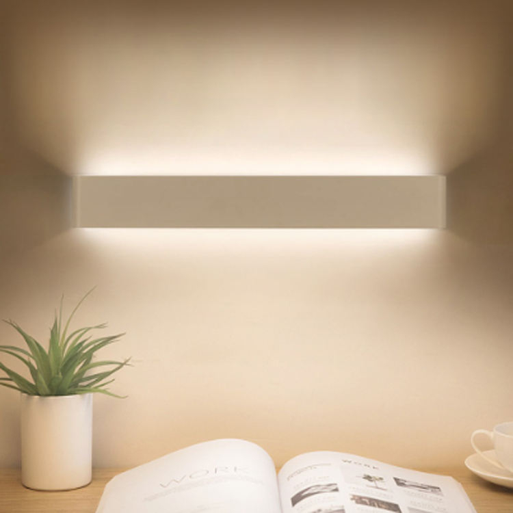 Lampada da parete a led rettangolare Applique da comodino 110V 220V Soggiorno Specchio da bagno Luce Corridoio interno
