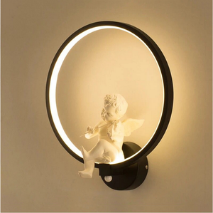 Nuovo arrivo moderno led applique fantasia applique da parete arte anello luce montaggio a parete per luci hotel indoor