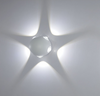10W Lampada da parete per esterni a LED rotonda creativa Corridoio Lampada da parete luminosa a cinque lati