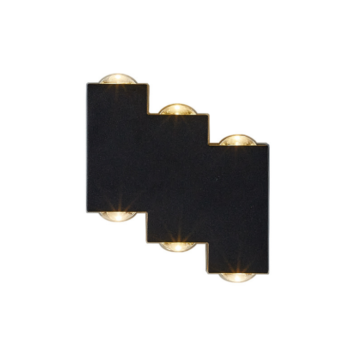 Lampada da parete a LED per esterni su e giù in alluminio Decora la luce del portico della camera da letto dell'applique da parete