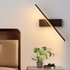 Lampada da parete da comodino Lampada da parete orientabile ad angolo regolabile Illuminazione a LED per interni Lampada da parete a striscia semplice in alluminio