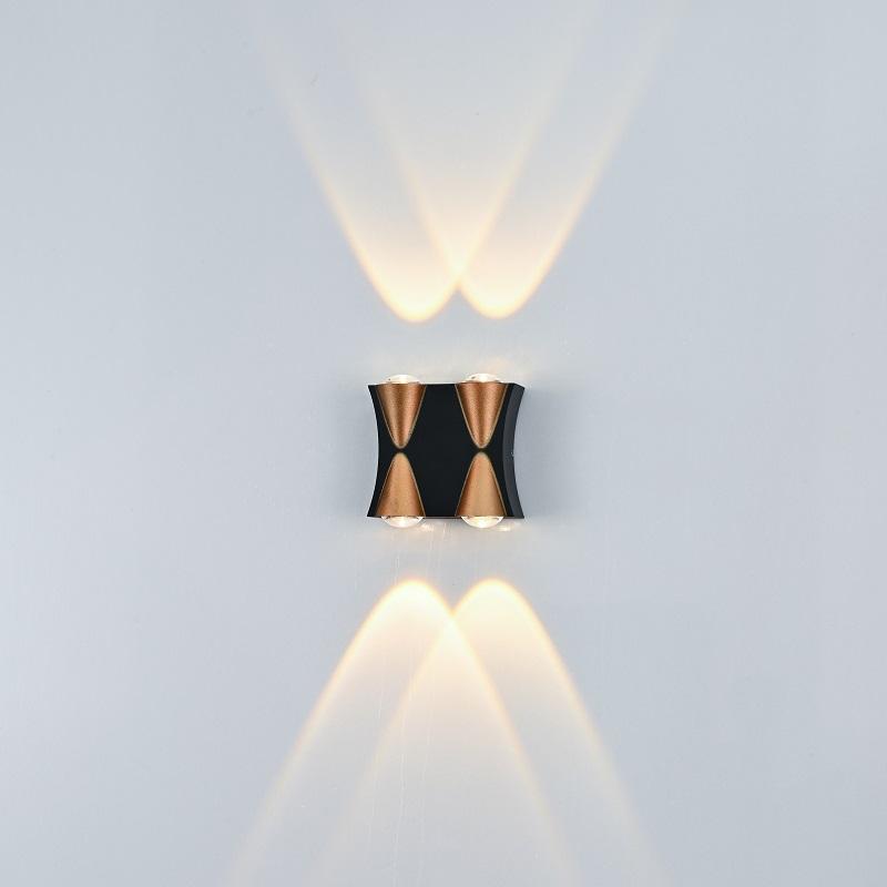 Lampada da parete brillante di lusso a LED per esterni impermeabile all'acqua Villa Hotel parete esterna balcone lampada da esterno cortile stipite lampada da parete a led