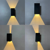 Impermeabile IP65 Moderna lampada da parete a led 12W Dimmerabile LED Scale Sconce Light per soggiorno Corridoio Sfondo luce AC85-265V