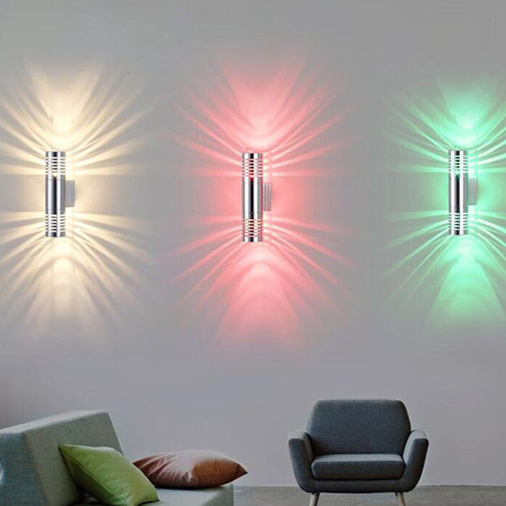 Lampada da parete a LED per interni per apparecchi su e giù per hotel con scala ad alte prestazioni Illuminazione da parete per interni di ristoranti su e giù