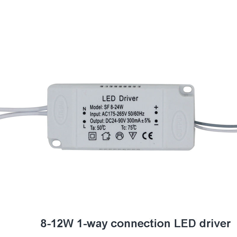 Adattatore di alimentazione del driver LED da 8-120 W. Ingresso del driver della luce a led AC175-265 V Trasformatore di illuminazione non isolante 220 mA